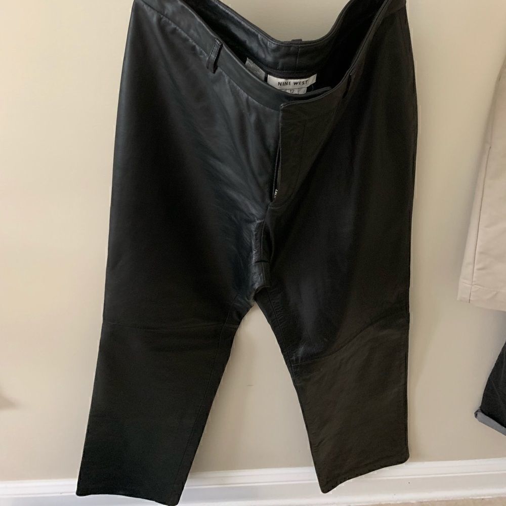 Nine West leather pants 